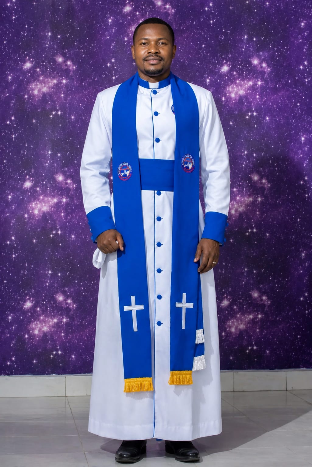 Complete Cassock at 9500/-, it comes with waist belt and scarf