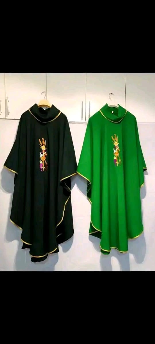 Embroidered Liturgical Cassocks with Gold Trim